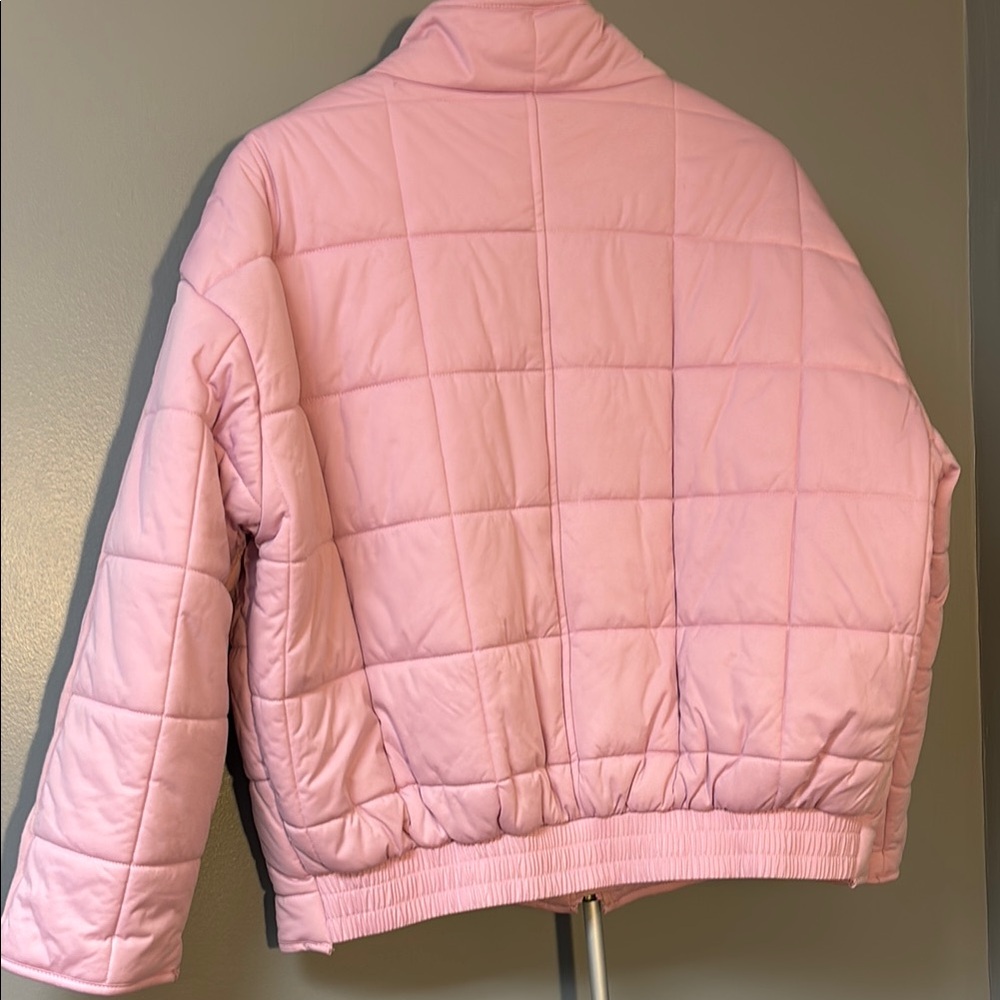 Avec Les Filled Pink Quilted Women's Jacket - Picture 7 of 9